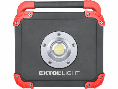 Extol Hordozható LED lámpa, 20 W, COB LED; 2000 Lm, újratölthető Li-ion akkus, 6600 mAh