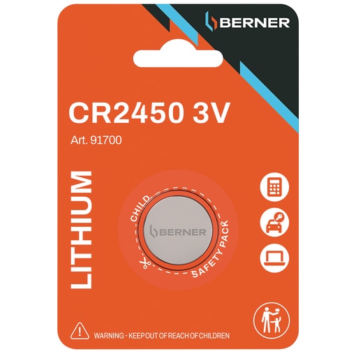 Berner Lítium gombelem – CR sorozat