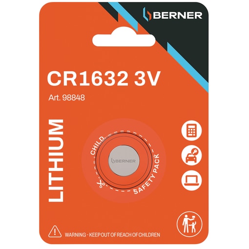 Berner Lítium gombelem – CR sorozat
