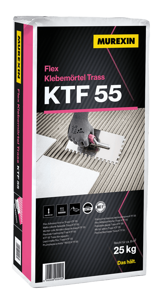 Murexin KTF 55 Trass Flex ragasztóhabarcs