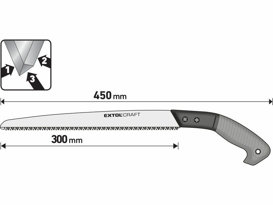 Extol Ágvágó fűrész, penge 300mm