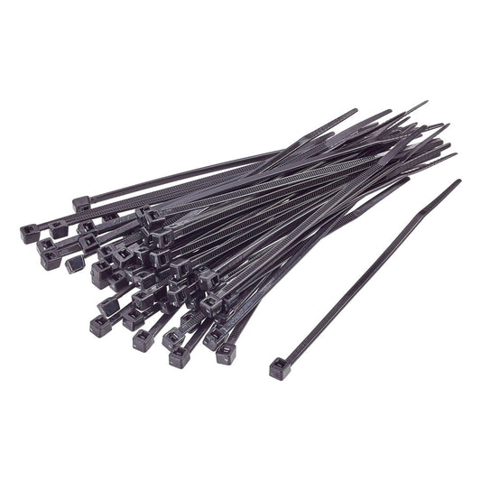 Kábelkötöző 2,5x160mm fekete 100db