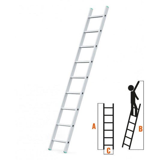 Létra alumínium 1x9 támasztó Eurostil 5 év garancia