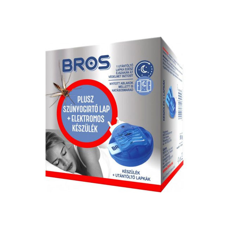 Szúnyogriasztó párologtató elektromos lappal Bros (10db/csomag)