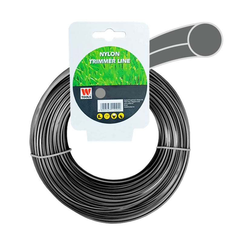 Fűnyíró damil 2,4mm 15m alu kör profi Trimmer Line