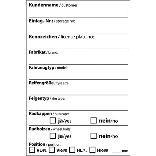 Berner Kerékcímke