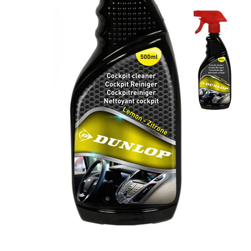 Műszerfal ápoló spray autós 500ml pumpás citrom Dunlop