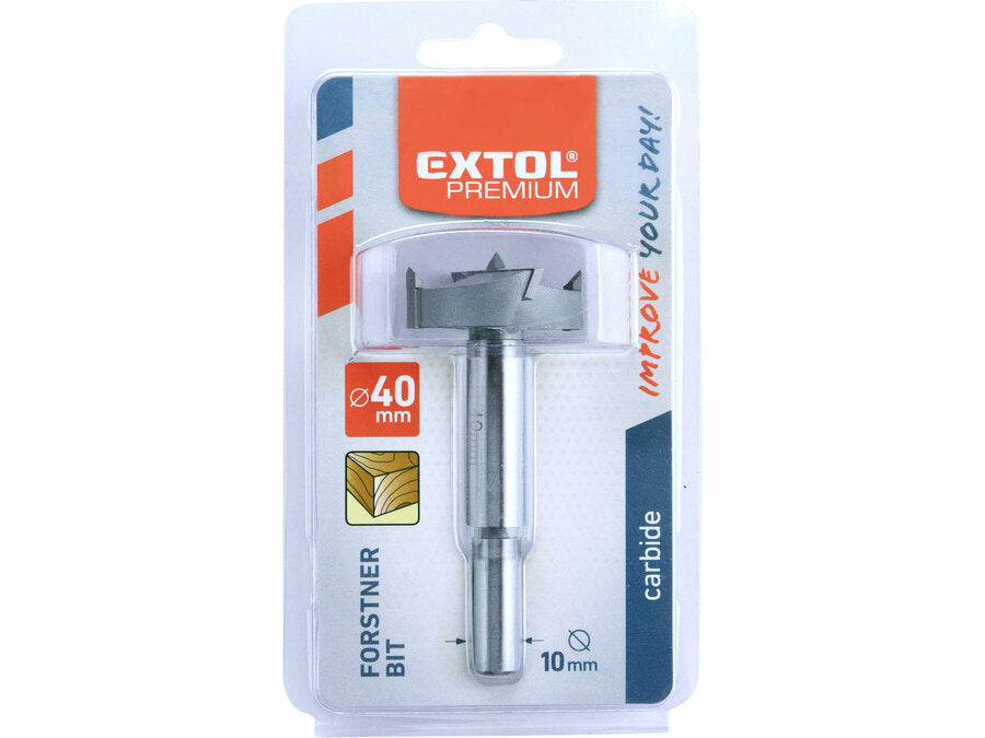 Extol Pánthelymaró fához, keményfém vágóéllel, O 40mm szár 10mm