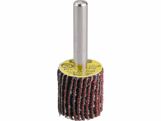 Extol Lamellás csiszoló, csapos, O 20x20x6mm, P120