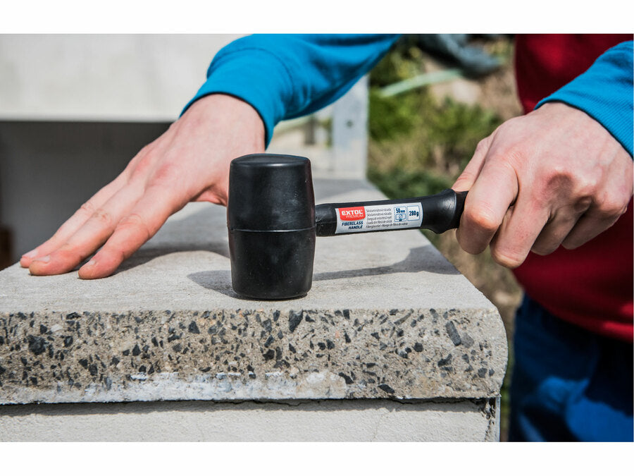 Extol Gumikalapács fekete, átmérő 50mm