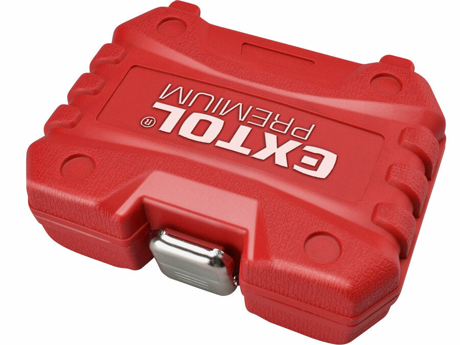 Extol Sérült, törtcsavar kiszedő, 10db-os készlet, 3/8", 10-19mm, CrMo