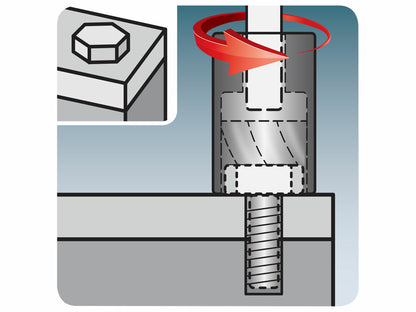 Extol Sérült, törtcsavar kiszedő, 10db-os készlet, 3/8", 10-19mm, CrMo