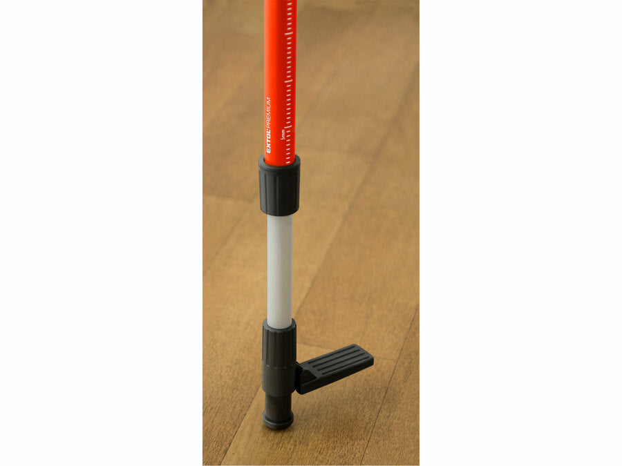 Extol Teleszkópos rúdállvány, ALU, állítható magasság: 590-3000mm, 5/8"-1/4" menetes csatlakozó, lézeres vízszintezőhöz