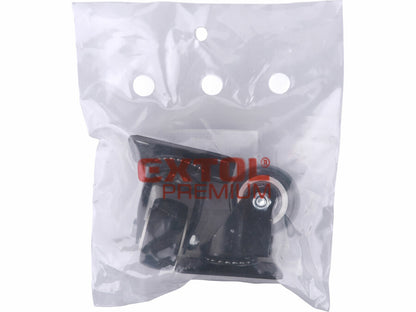 Extol Készülékgörgő 2 db, önbeálló, fekete PVC, 40mm