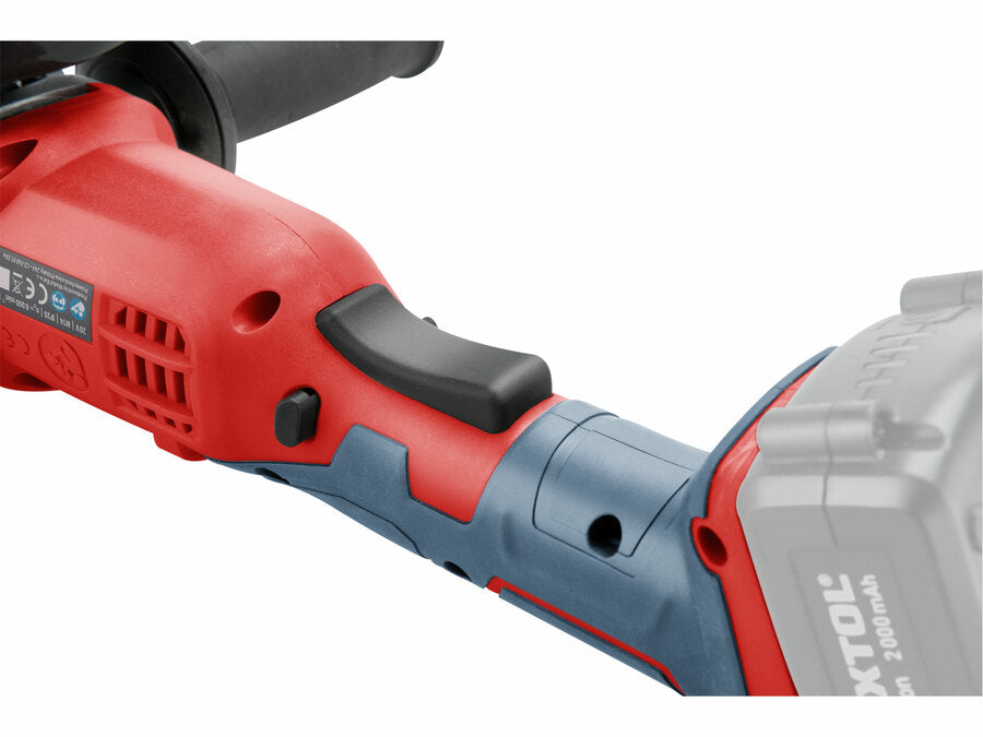 Extol Akkus sarokcsiszoló SHARE20V, 115mm, 20V Li-ion, akku és töltő nélkül