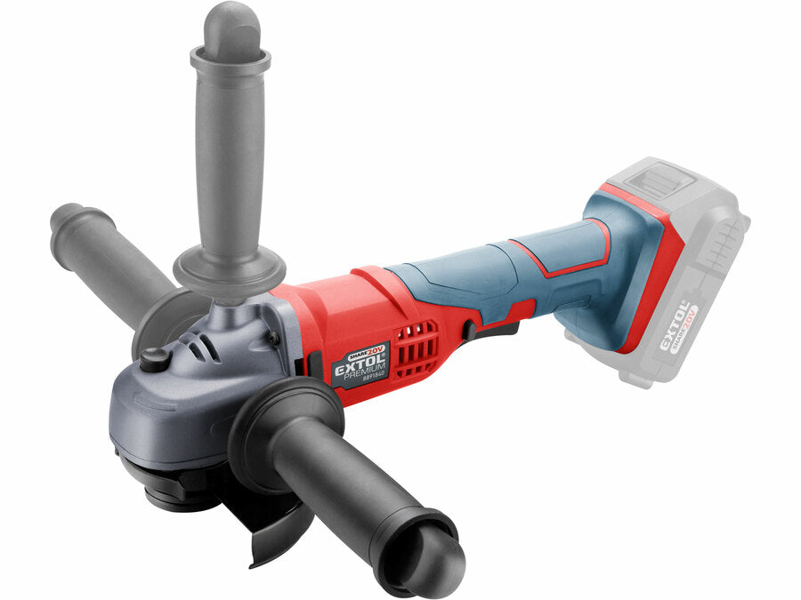Extol Akkus sarokcsiszoló SHARE20V, 115mm, 20V Li-ion, akku és töltő nélkül