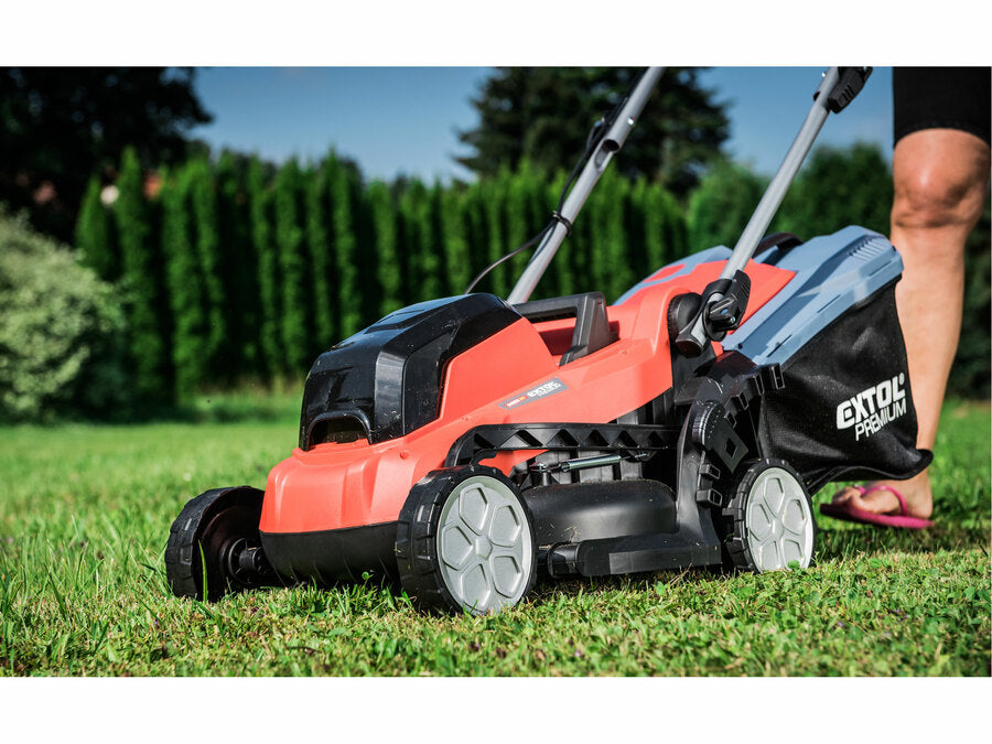 Extol Akkus fűnyíró gép, BRUSHLESS, GARDEN20V, 20V Li-ion, akku és töltő nélkül