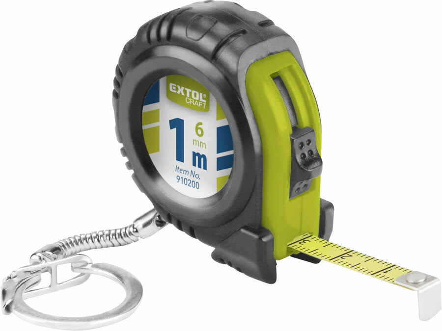 Extol Mérőszalag kulcstartó, 1m, szalagszélesség 6mm