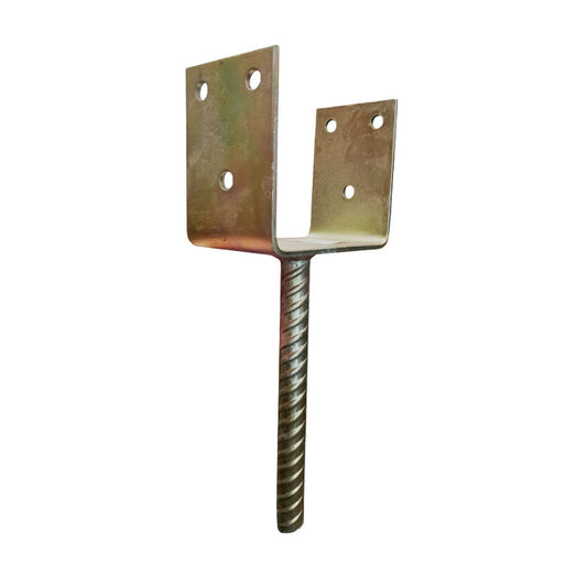 Oszloptartó betonozható 120mm galvanizált 4mm vastag 20mm szár