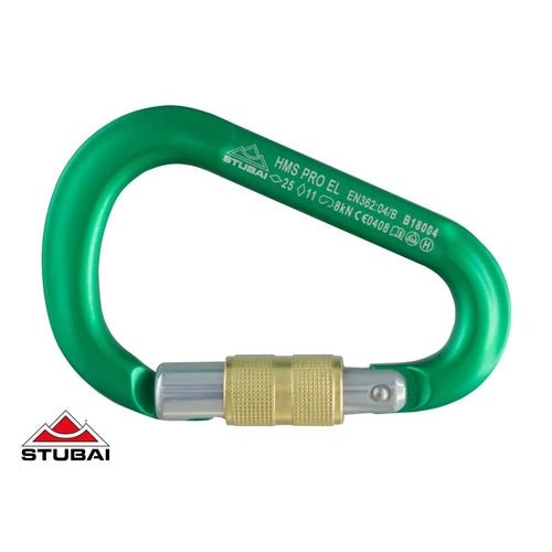 STUBAI HMS PRO karabiner zöld