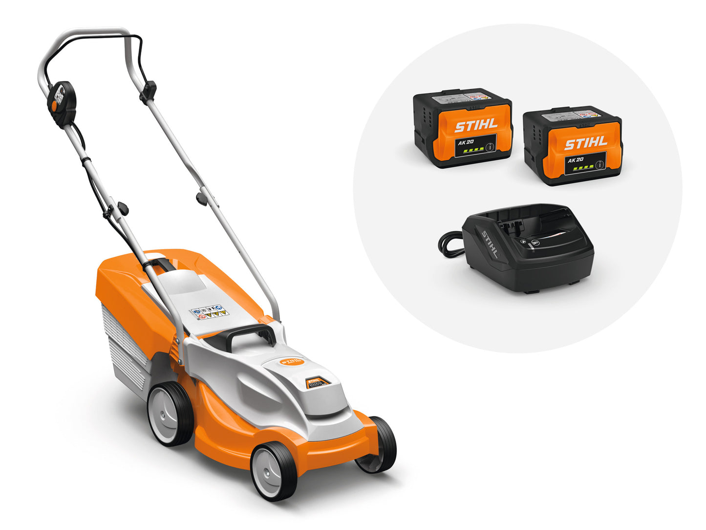 Stihl RMA 235 (2 x AK 20 akkuval és 1 x AL 101 töltővel) - Fűnyíró