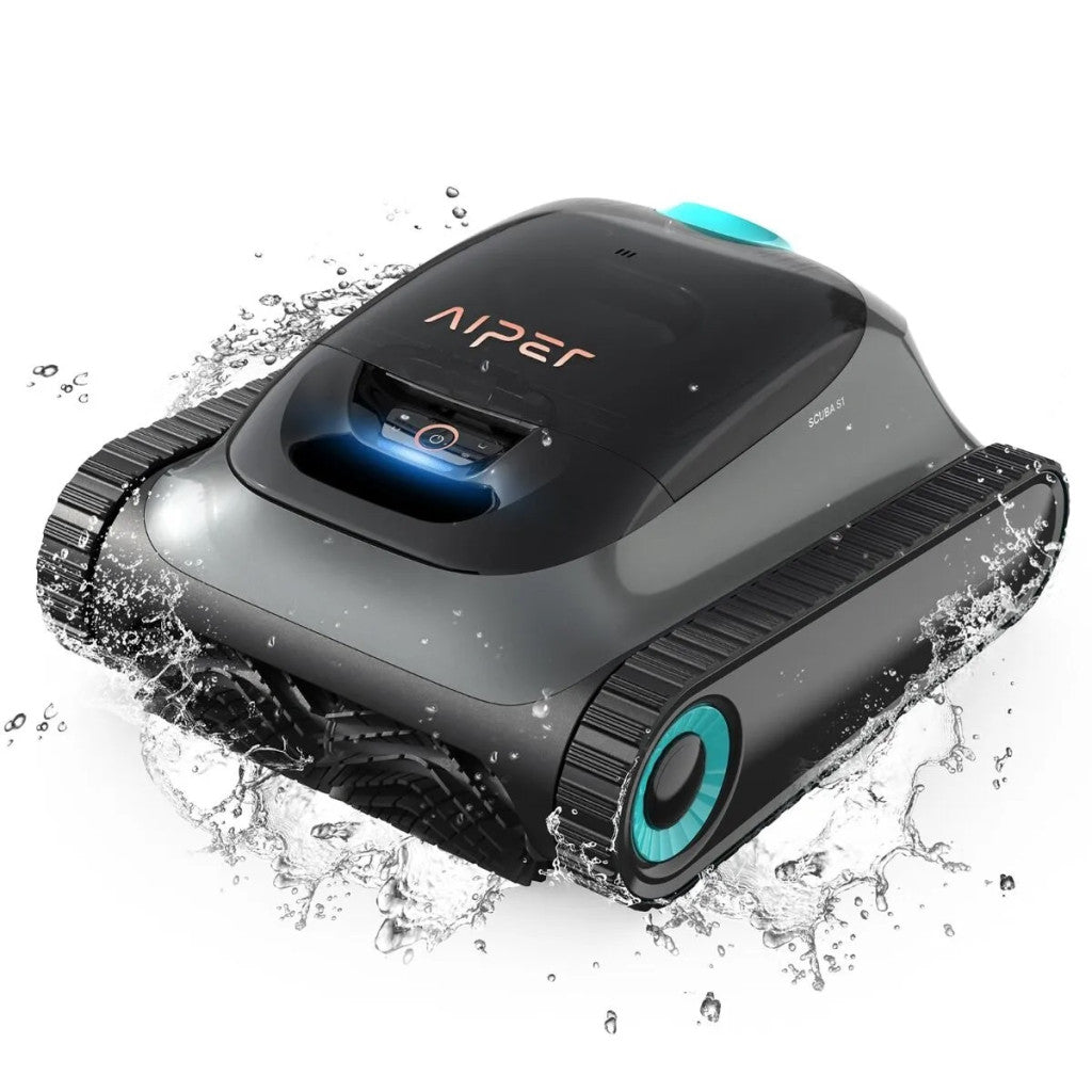 Aiper Scuba S1 akkumulátoros medencetisztító robot, 150 m2, 265 l/perc, szűrőkosár: 3,5 l