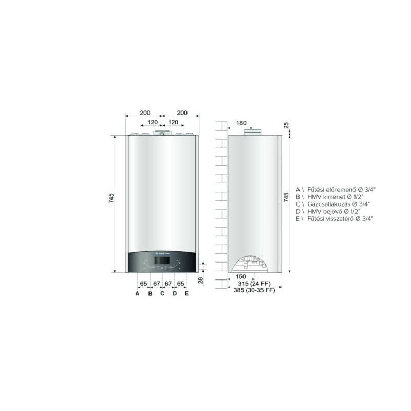 Ariston Genus One 24 kondenzációs kombi gázkazán