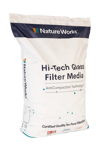 Üveg szűrőtöltet, Nature Works Stage-1, 0, 6-1, 2 mm, medencéhez, újrahasznosított üveg, 20 kg (AS-033101)