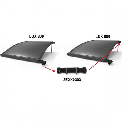 LUX 800 szolár panel - kollektor összekötő szett