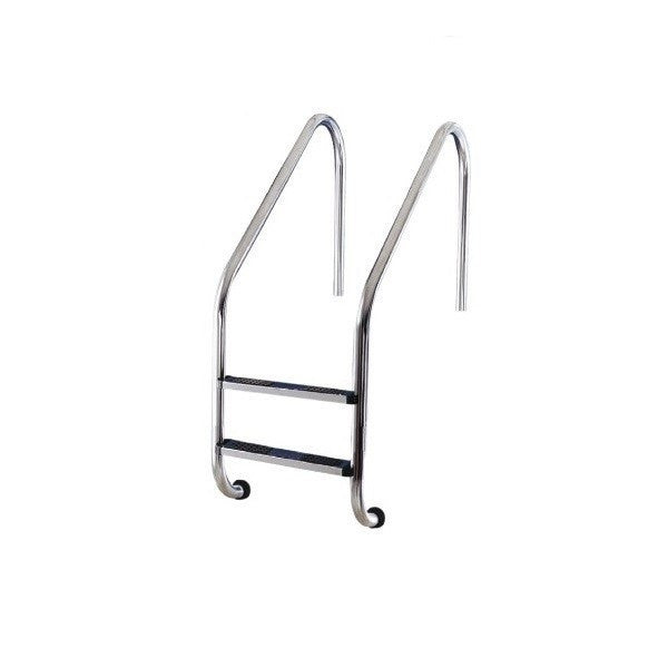 Medence létra, AISI316, nagy ívű, 2 fokos, ezüst, rozsdamentes acél, csúszásmentes, ergonomikus (AS-111012)