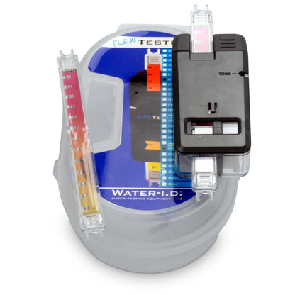 Medence vízelemző, FlexiTester FTX100, fehér, klór mérés, pH mérés, vizuális mérés