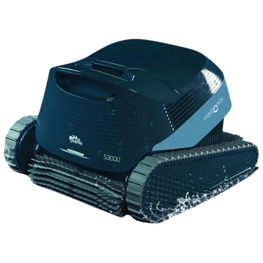 Medencetisztító robot, Dolphin S3000, teljes medencetisztítás (padló, fal, vízvonal, lépcső és napozóterasz tisztítás), PowerStream navigáció, kábelcsavarodás-gátló, applikáció vezérlés, Caddy tartozékkal