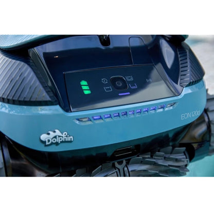 Medencetisztító robot, Dolphin EON 120, teljes medencetisztítás (padló, fal, vízvonal és lépcső tisztítás), SmartMap navigáció, UltraRun mód, DebrisLock szűrőrendszer, applikáció vezérlés