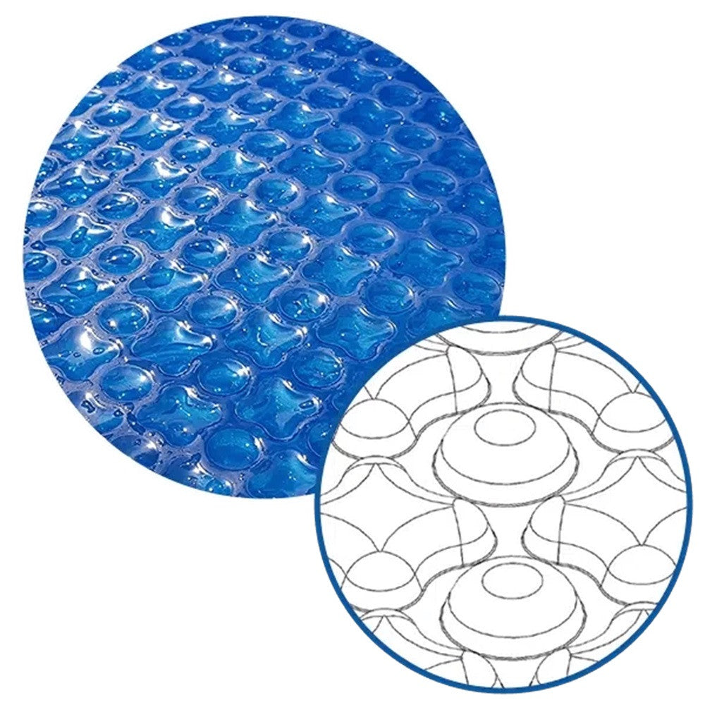 Medence szolártakaró, OXO Blue 500 Jumbo, 4,0 x 50,0 m, kék, UV stabilizált, 500 mikron, téglalap alakú, polietilén
