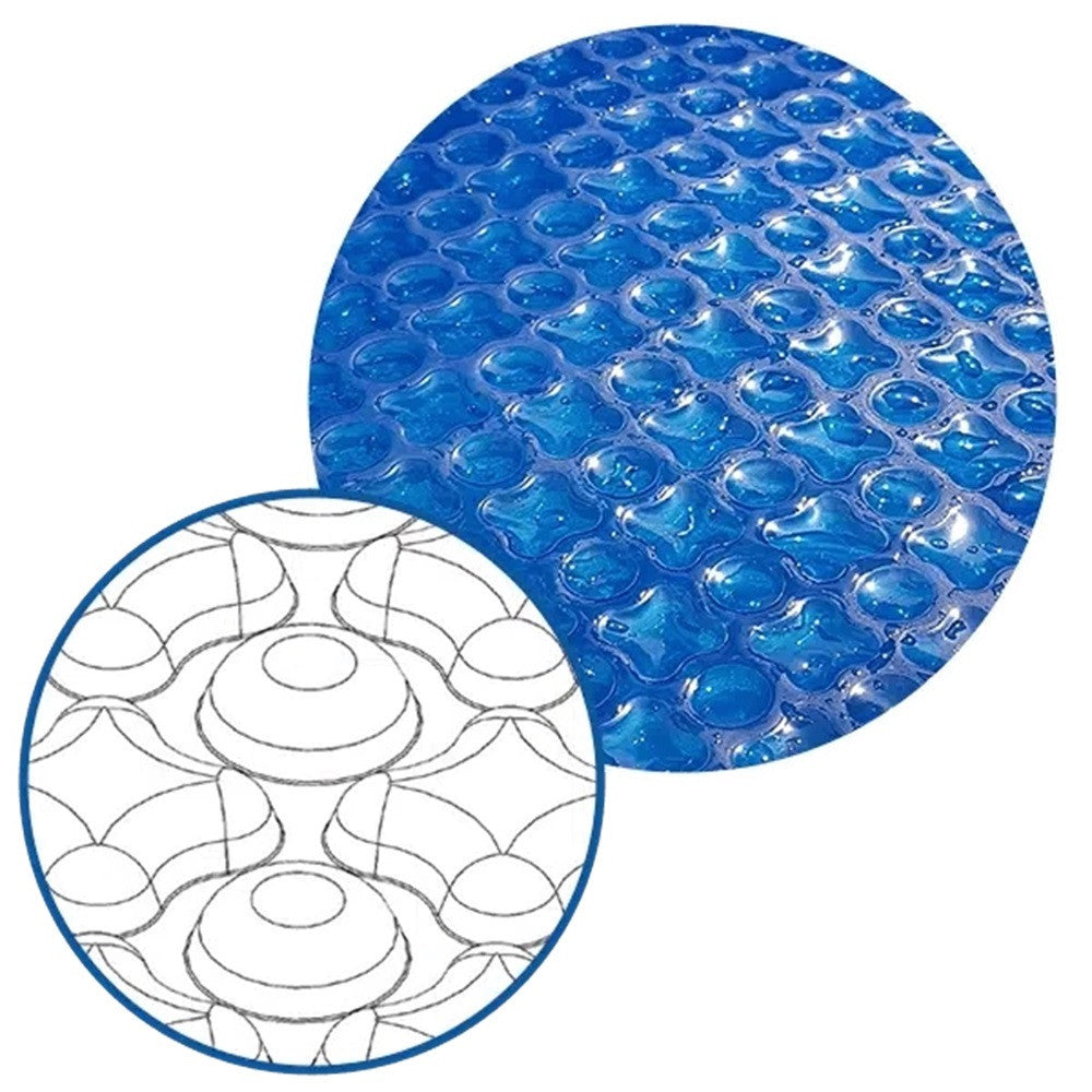 Medence szolártakaró, OXO Blue 500 Jumbo, 4,0 x 50,0 m, kék, UV stabilizált, 500 mikron, téglalap alakú, polietilén