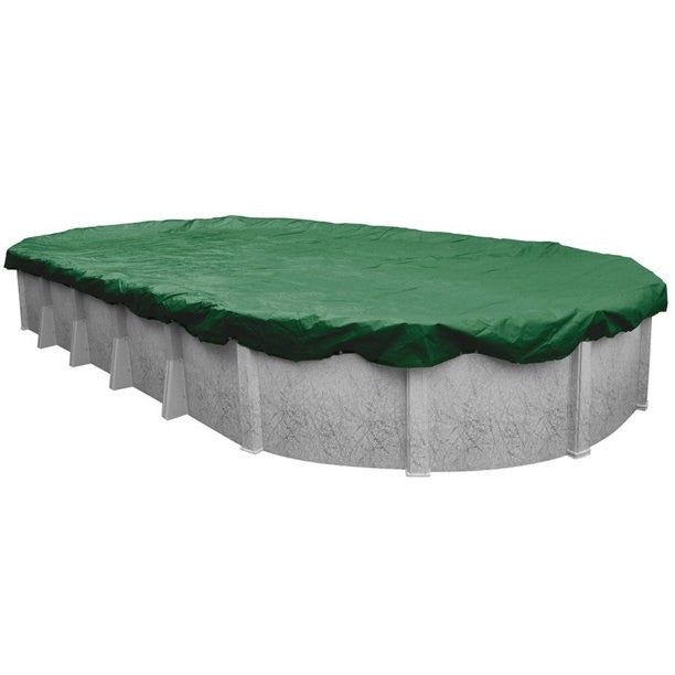Medence téli védőtakaró, Supreme PE, 3,6 x 5,4 m, UV álló, 150 mikron, ovális, laminált polietilén