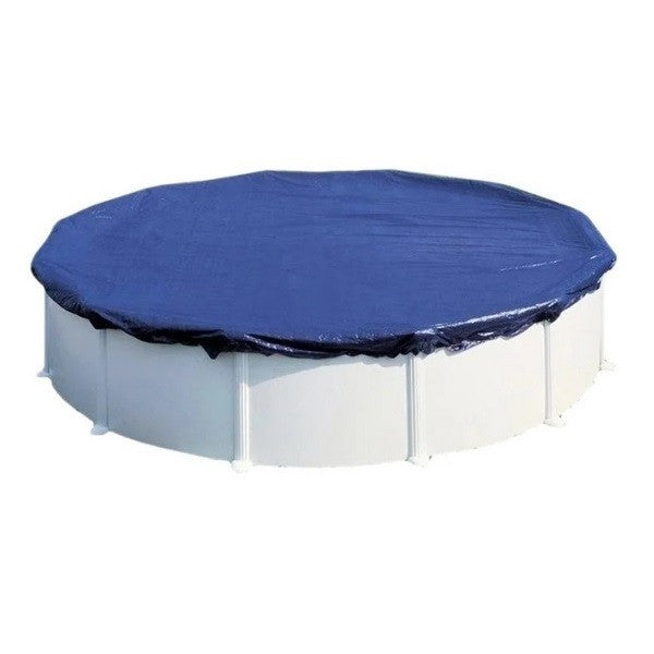 Medence téli védőtakaró, Deluxe PE, Ø6,0 m, kék, UV álló, 150 mikron, kör alakú, laminált polietilén