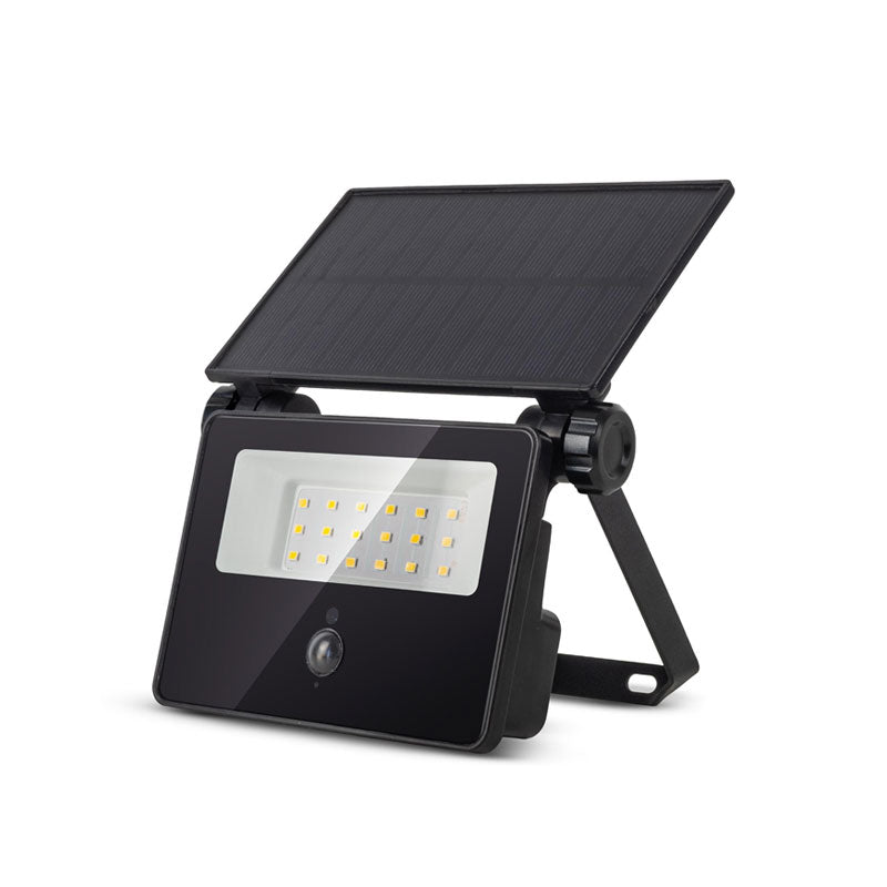 Fényvető/reflektor 4W 4000K 400Lm akkumulátoros pir szenzor fekete Led Entac