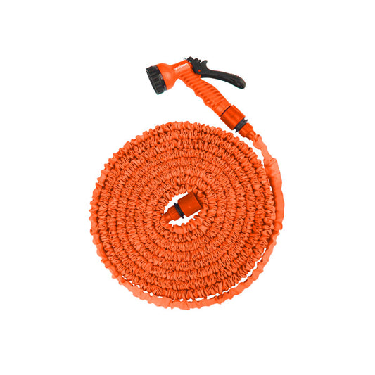 Locsolótömlő nyúló-zsugorodó 1/2" - 3/4" 10m - 30m + locsolópisztoly