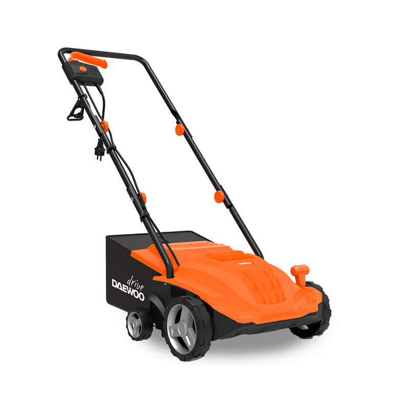 Gyepszellőztető elektromos 1500W 32cm vágásszélesség fűgyűjtővel Daewoo