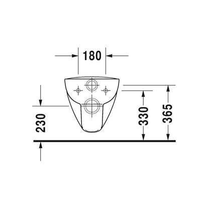 Duravit D-Code fali wc-szett