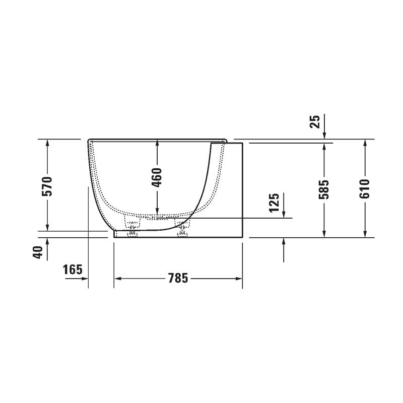 Duravit Luv akril fürdőkád 1850 x 950 mm