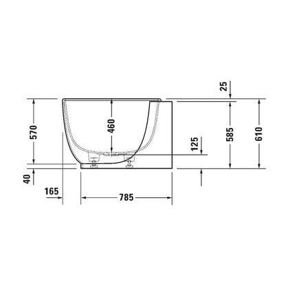 Duravit Luv akril fürdőkád 1850 x 950 mm