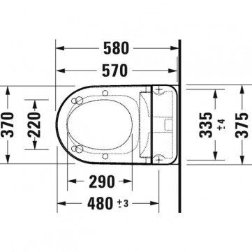 Duravit SensoWash® D-Neo perem nélküli, bidéfunkciós wc