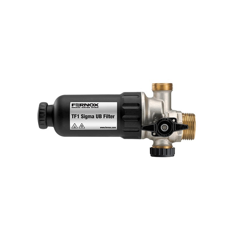 FERNOX TF1 SIGMA UB FILTER 3/4" - FŰTÉSRENDSZERBE ÉPÍTHETŐ KOMBINÁLT MÁGNESES ISZAPLEVÁLASZTÓ CSAPOK NÉLKÜL, ÚJ