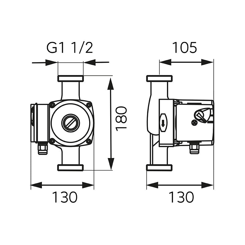 Ferro 25-60 180 keringetőszivattyú ivóvízre