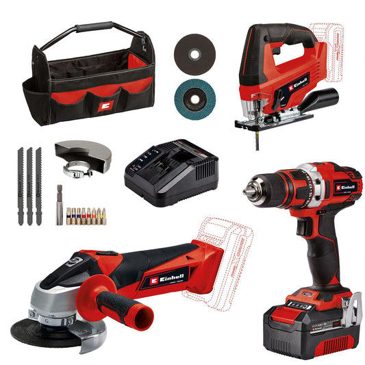 Einhell TE-TK 18/3 Li Kit (JS+CD+AG) | Gépszett (szerszám)