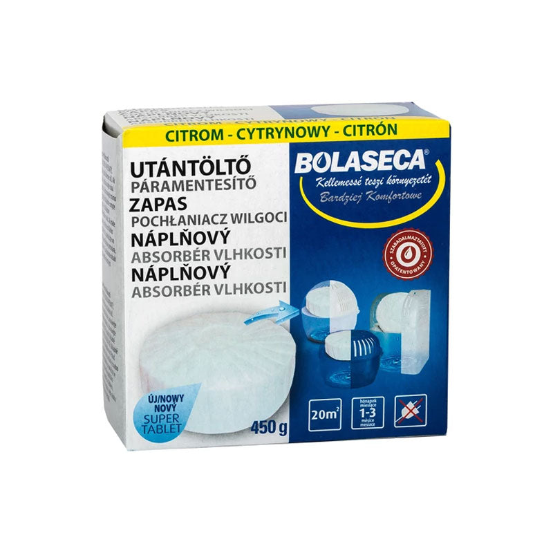 Páramentesítő utántöltő 450gr citrom Bolaseca