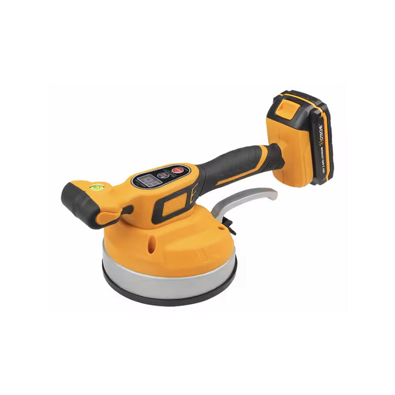 Csempevibrátor akkus 20V 160mm tapadókoronggal kofferben Hoteche