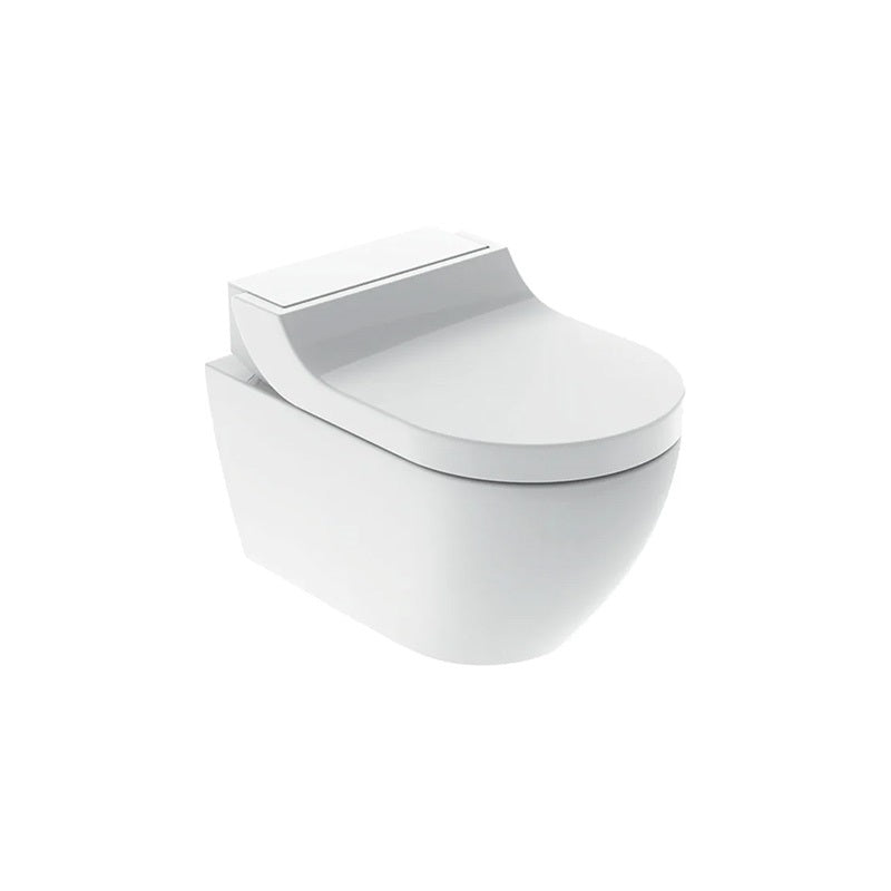 Geberit AquaClean Tuma Comfort komplett higiéniai berendezés fali WC-vel, fekete üveg